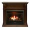 Duluth Forge Dual Fuel Ventless Gas Fireplace With Mantel - 26,000 Btu, Remote DFS-300R-4W - alternate 1